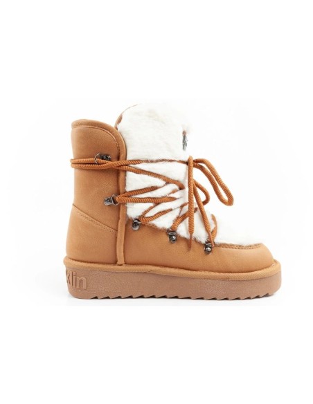 DFranklin women's winter snow boots fashionable fur lining high