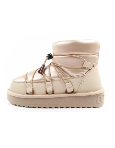 DFranklin women's winter snow boots fashionable insulated gold ankle boots