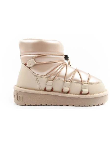 DFranklin women's winter snow boots fashionable insulated gold ankle boots