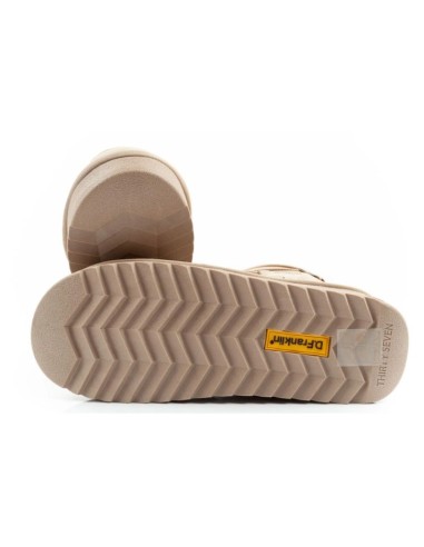 DFranklin women's winter snow boots fashionable insulated gold ankle boots