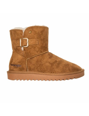 Wrangler Elsa Platform MID women's snow boots insulated winter boots with fur black 2024307737B