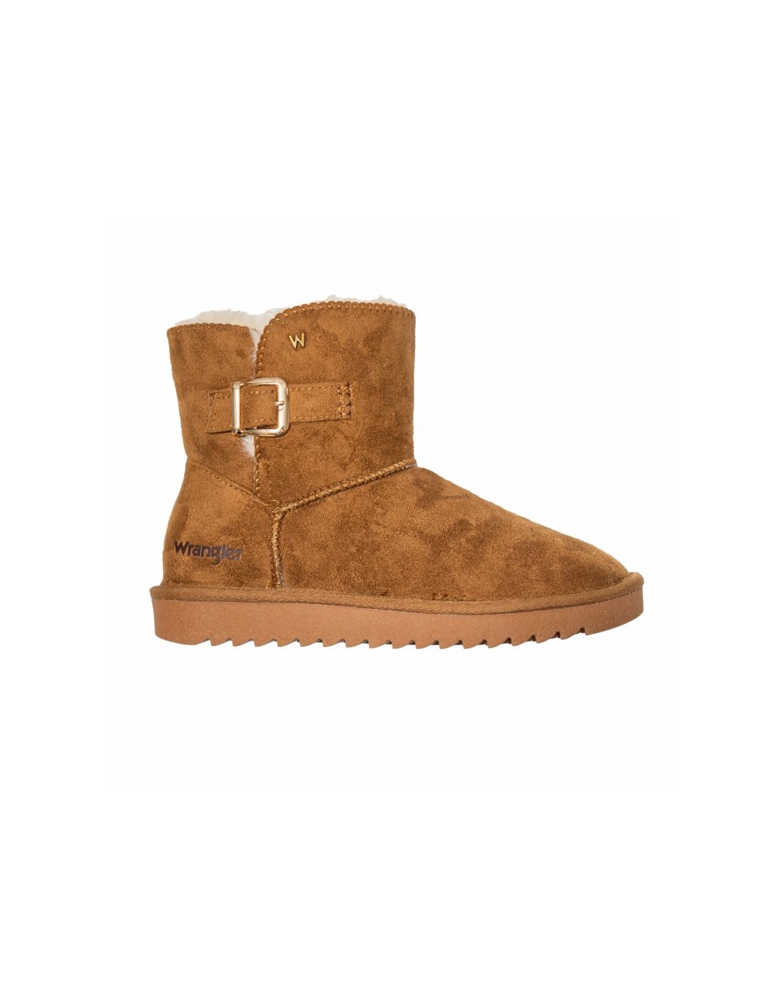 Wrangler Elsa Platform MID women's snow boots insulated winter boots with fur black 2024307737B