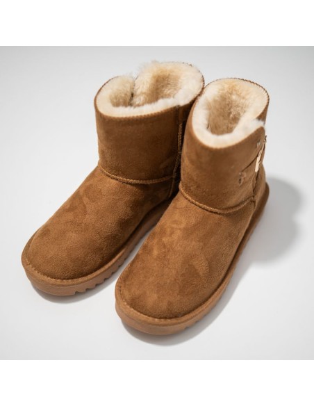 Wrangler Elsa Platform MID women's snow boots insulated winter boots with fur black 2024307737B