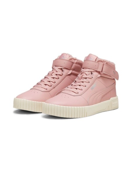 Puma CARINA 20 MID WTR women's winter shoes insulated sneakers made of ecoleather pink 38585204
