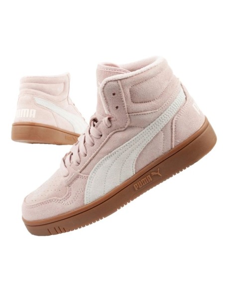 Puma RebL Mid women's sports shoes powder pink ankle boots for winter