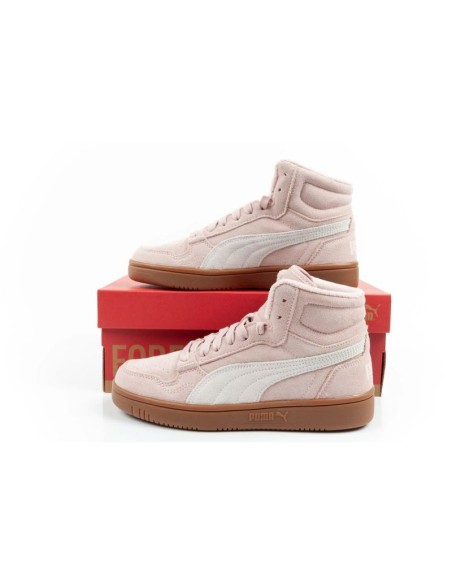 Puma RebL Mid women's sports shoes powder pink ankle boots for winter
