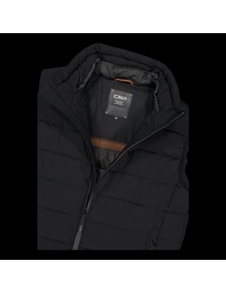 CMP men's insulated vest winter sports vest black 34K0757U901