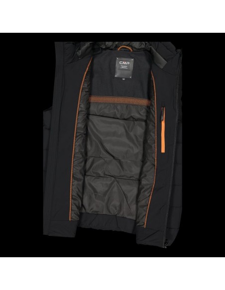 CMP men's insulated vest winter sports vest black 34K0757U901