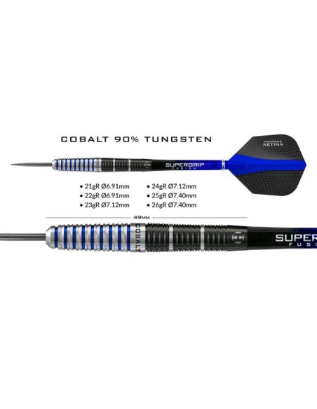 Darts Harrows COBALT 90 Steeltip HSTNK000013299