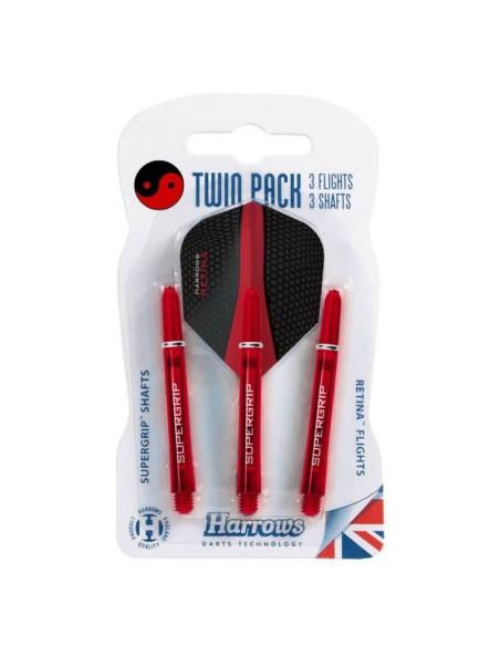 Harrows Twin Pack Supergrip Shafts Retina Feathers HSTNK000013683