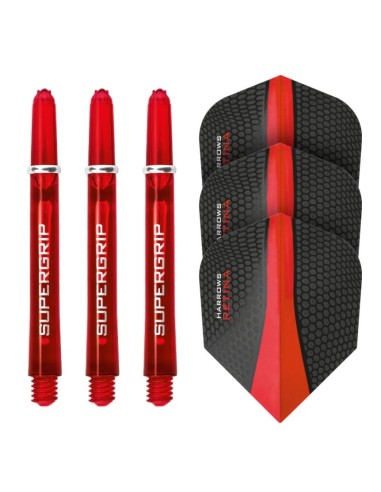 Harrows Twin Pack Supergrip Shafts Retina Feathers HSTNK000013683