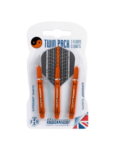 Harrows Twin Pack Supergrip shafts Supergrip flights HSTNK000013684