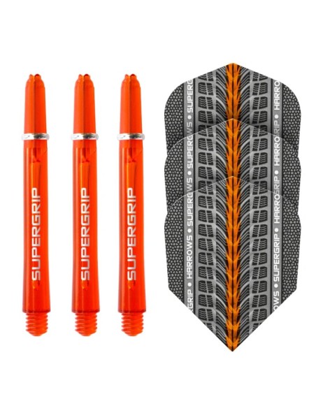 Harrows Twin Pack Supergrip shafts Supergrip flights HSTNK000013684