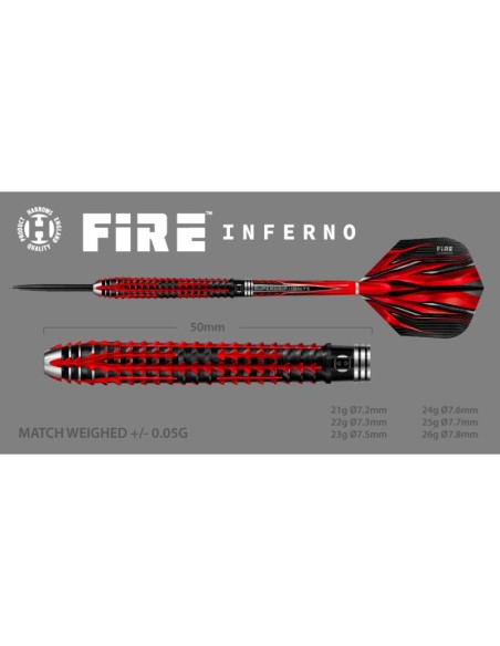 Harrows Fire Inferno Darts 90 Steeltip HSTNK000013898