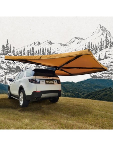 Selfsupporting awning Offlander Batwing 270 L Sand Left 25 M OFFACCSIDE270LL