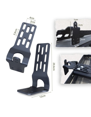 Selfsupporting awning Offlander Batwing 270 L Sand Left 25 M OFFACCSIDE270LL