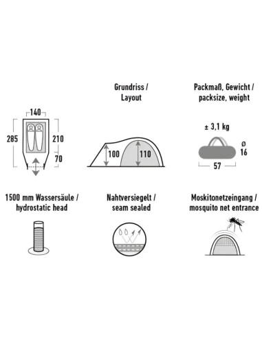 High Peak Narvik 2 tent 10315