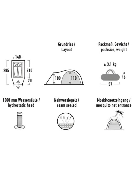 High Peak Narvik 2 tent 10315