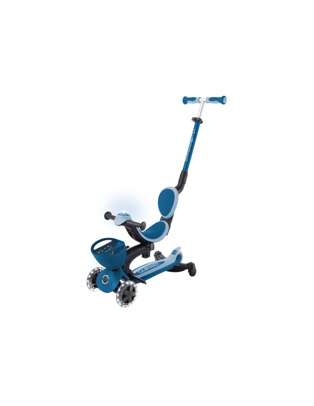 Scooter with seat Globber GoUp 360 Lights Jr 844100