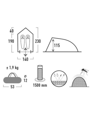 High Peak Minitramp 2 tent 10151