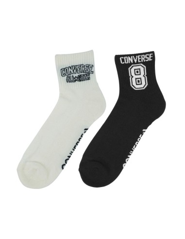 Converse 2pack socks white black E1345A