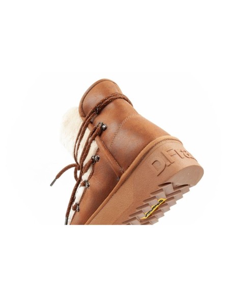 DFranklin women's winter boots insulated brown