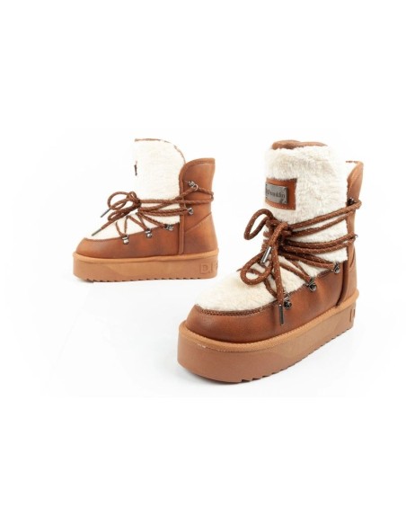 DFranklin women's winter boots insulated brown