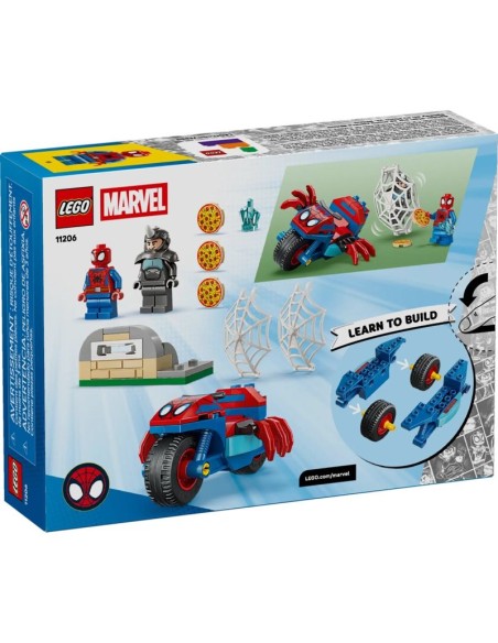 LEGO Marvel Spiderman 11206 Spidey on a Motorcycle vs Rhino