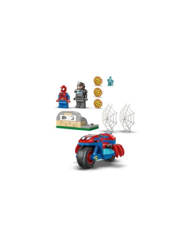 LEGO Marvel Spiderman 11206 Spidey on a Motorcycle vs Rhino