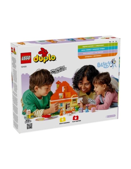 LEGO DUPLO Bluey 10459 Blue's Family House with Memory Game