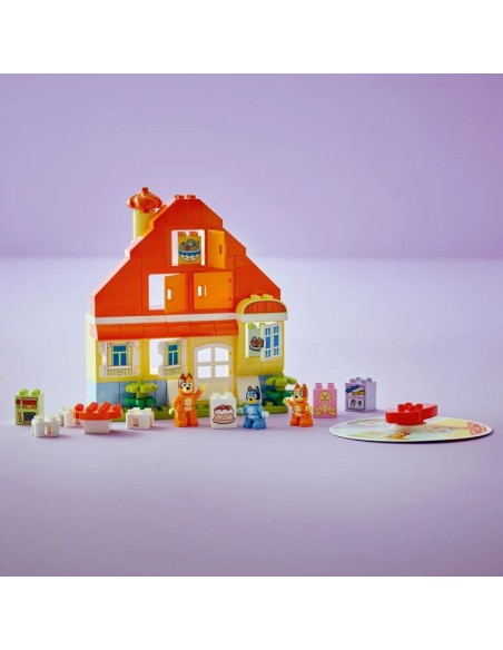 LEGO DUPLO Bluey 10459 Blue's Family House with Memory Game