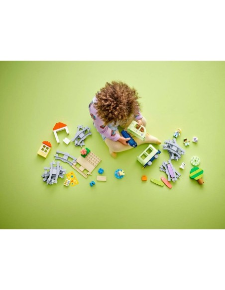 LEGO DUPLO TOWN 10427 Bridge and Train Tracks Expansion Set