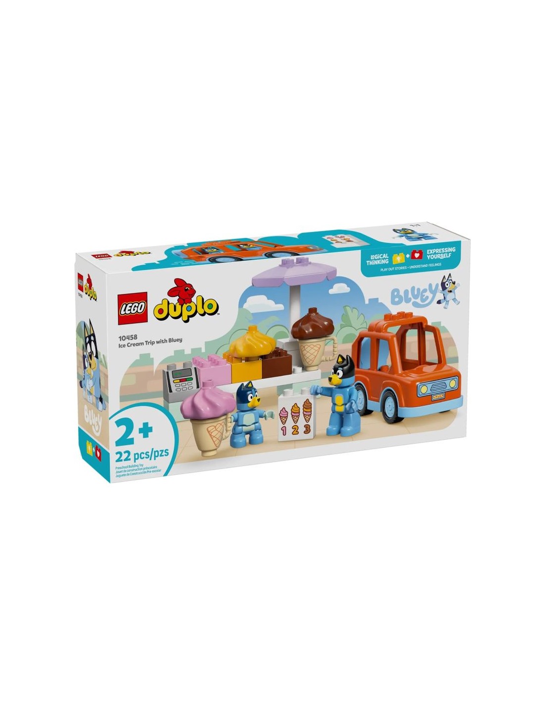LEGO LEGO DUPLO Bluey 10458 Ice Cream Trip with Blue