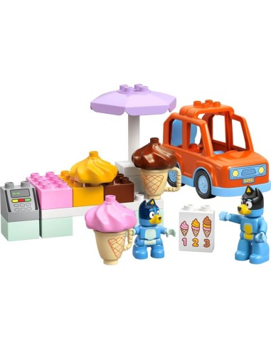 LEGO DUPLO Bluey 10458 Ice Cream Trip with Blue