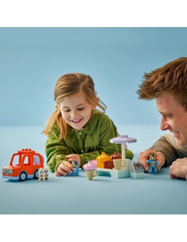 LEGO DUPLO Bluey 10458 Ice Cream Trip with Blue