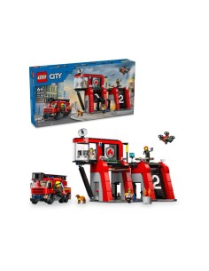 LEGO City 60414 Fire Station with Fire Truck