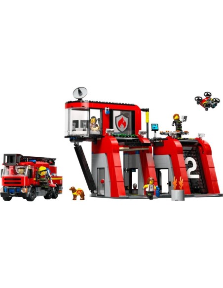 LEGO City 60414 Fire Station with Fire Truck