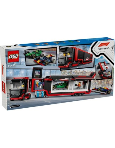LEGO CITY 60445 F1 Truck with RB20 and AMR24 F1 Cars