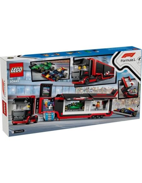 LEGO CITY 60445 F1 Truck with RB20 and AMR24 F1 Cars