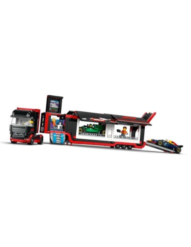 LEGO CITY 60445 F1 Truck with RB20 and AMR24 F1 Cars