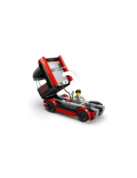 LEGO CITY 60445 F1 Truck with RB20 and AMR24 F1 Cars