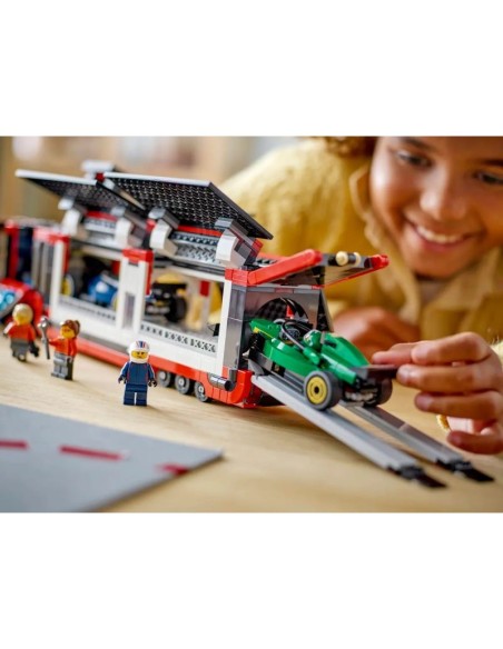 LEGO CITY 60445 F1 Truck with RB20 and AMR24 F1 Cars
