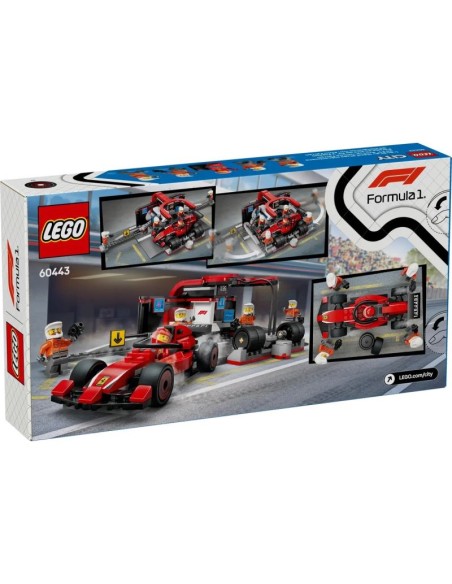 LEGO CITY 60443 F1 Pit Stop and Mechanics with Ferrari Car