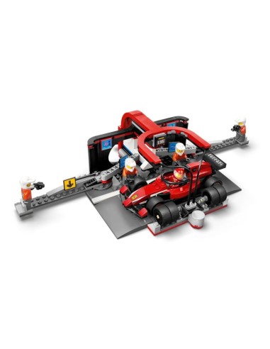 LEGO CITY 60443 F1 Pit Stop and Mechanics with Ferrari Car