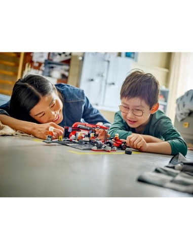 LEGO CITY 60443 F1 Pit Stop and Mechanics with Ferrari Car