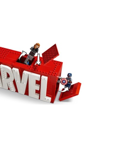 LEGO MARVEL SUPER HEROES 76313 MARVEL logo with minifigures