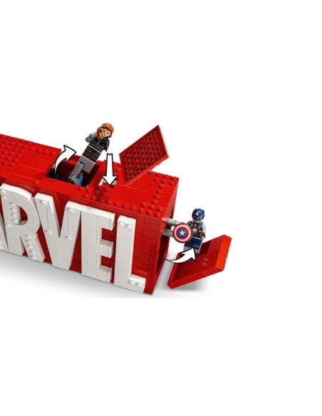 LEGO MARVEL SUPER HEROES 76313 MARVEL logo with minifigures