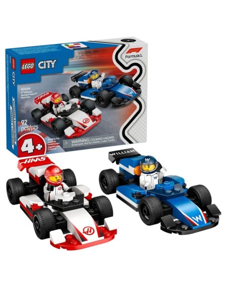 LEGO CITY 60464 F1 Williams Racing and Haas F1 cars