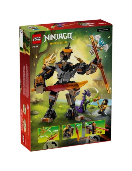 LEGO NINJAGO 71854 Cole's Mission Mech and Dragon Zane