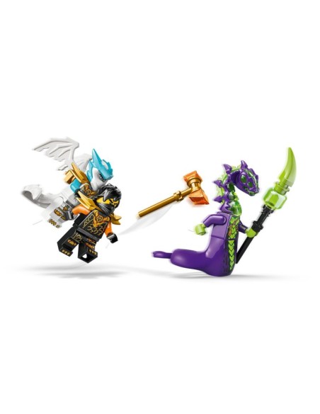 LEGO NINJAGO 71854 Cole's Mission Mech and Dragon Zane